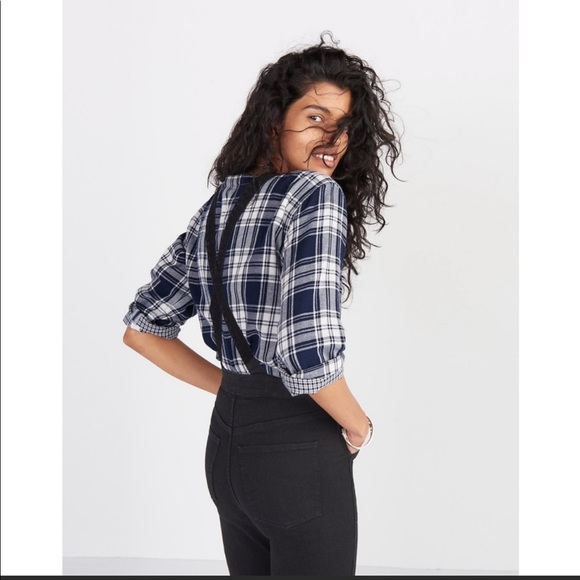 Madewell Cali Denim-Boot Black Overalls - Picture 5 of 10